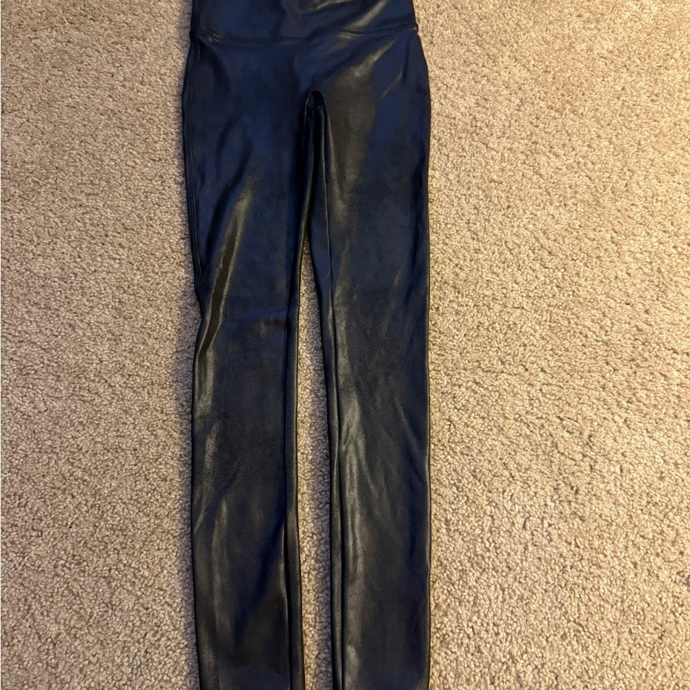 SPANX Glossy Black Leggings